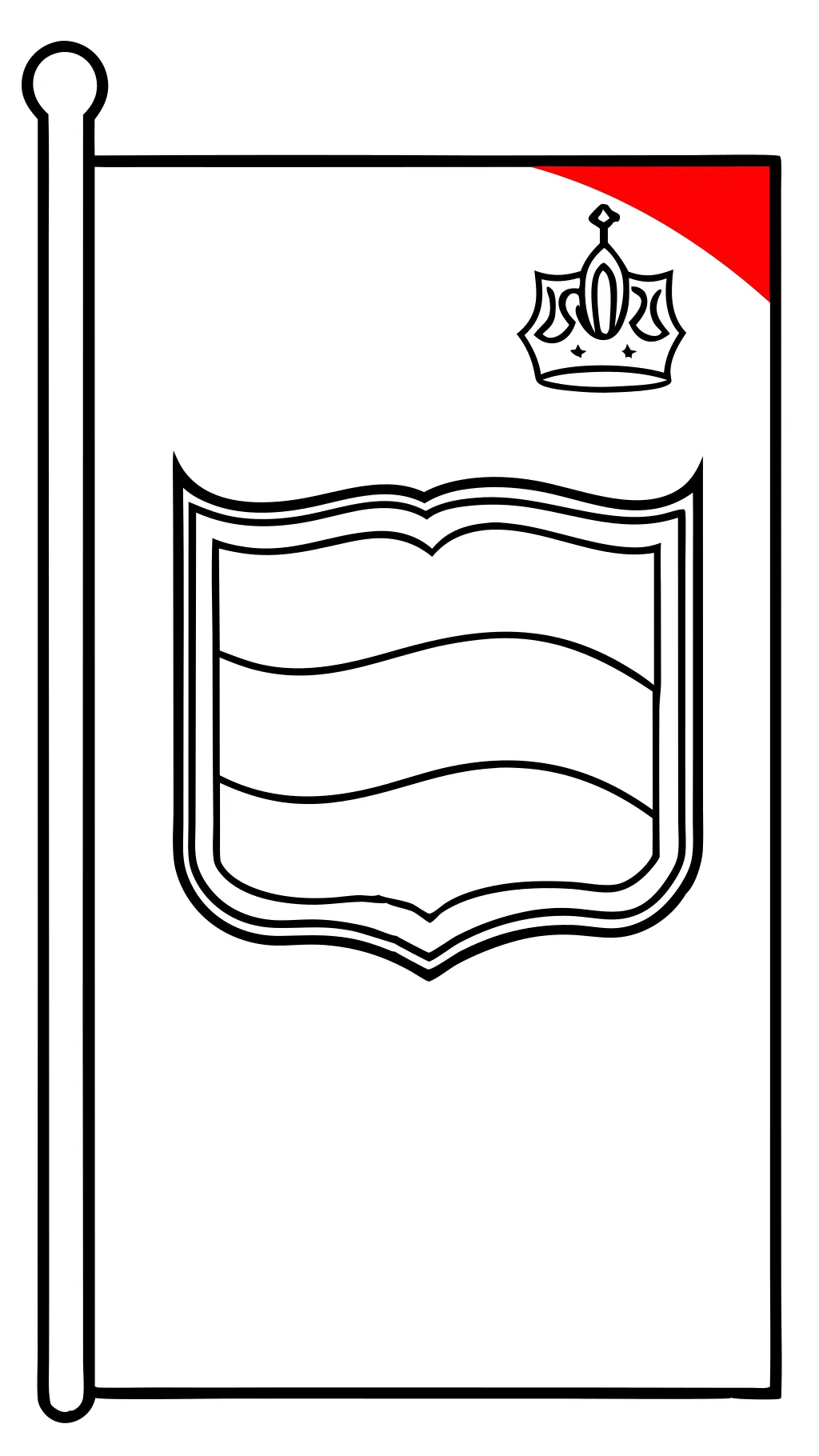 monaco flag coloring page